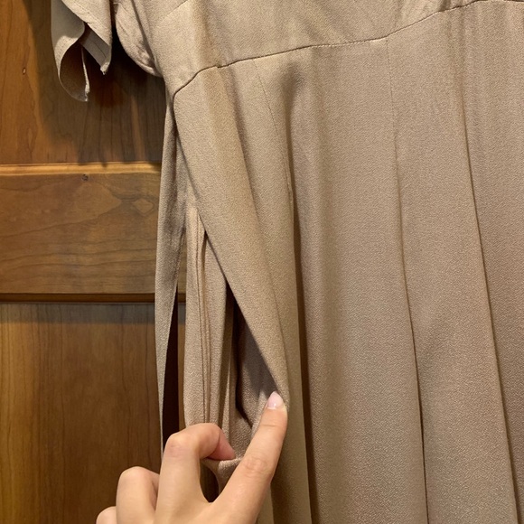 Pinkish jumpsuit with elastic waist - Picture 3 of 5